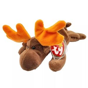 TY Beanie Baby - CHOCOLATE the Moose (9 inch) - MWMTs  1993